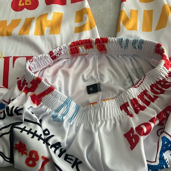 Taylor Swift Version In My Chiefs Era Loving Him Was Red Pajamas Set - Picture 2 of 3